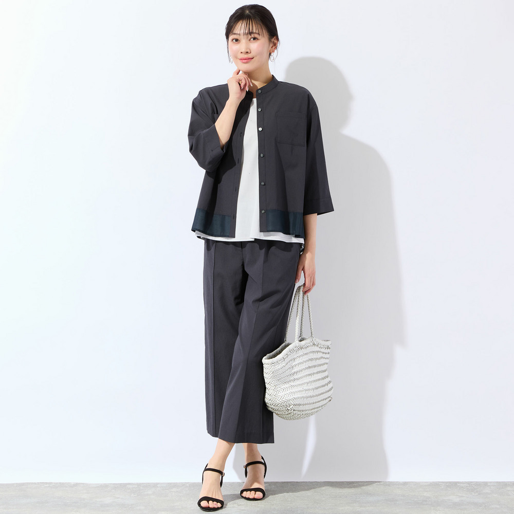 【洗える・清涼快適素材・セットアップ可・L~4Lサイズ】Aラインシャツ12