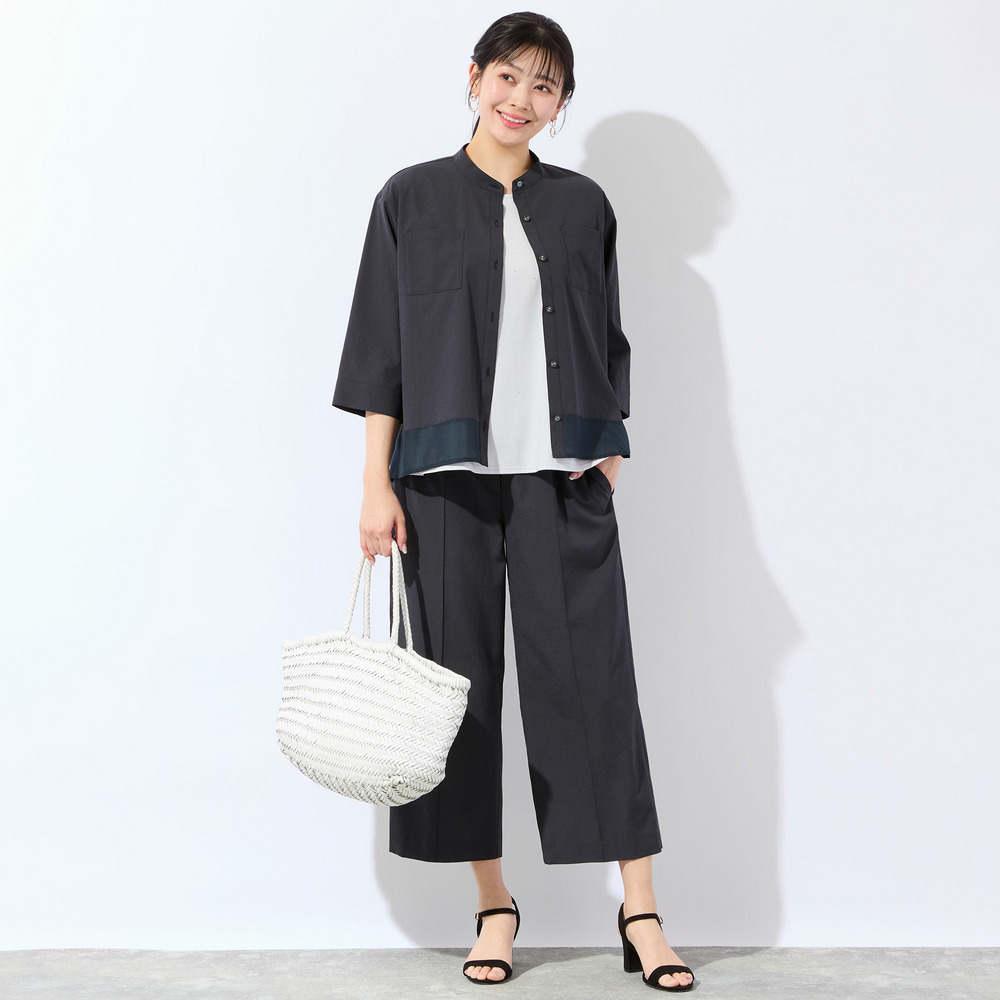 【洗える・清涼快適素材・セットアップ可・L~4Lサイズ】Aラインシャツ13