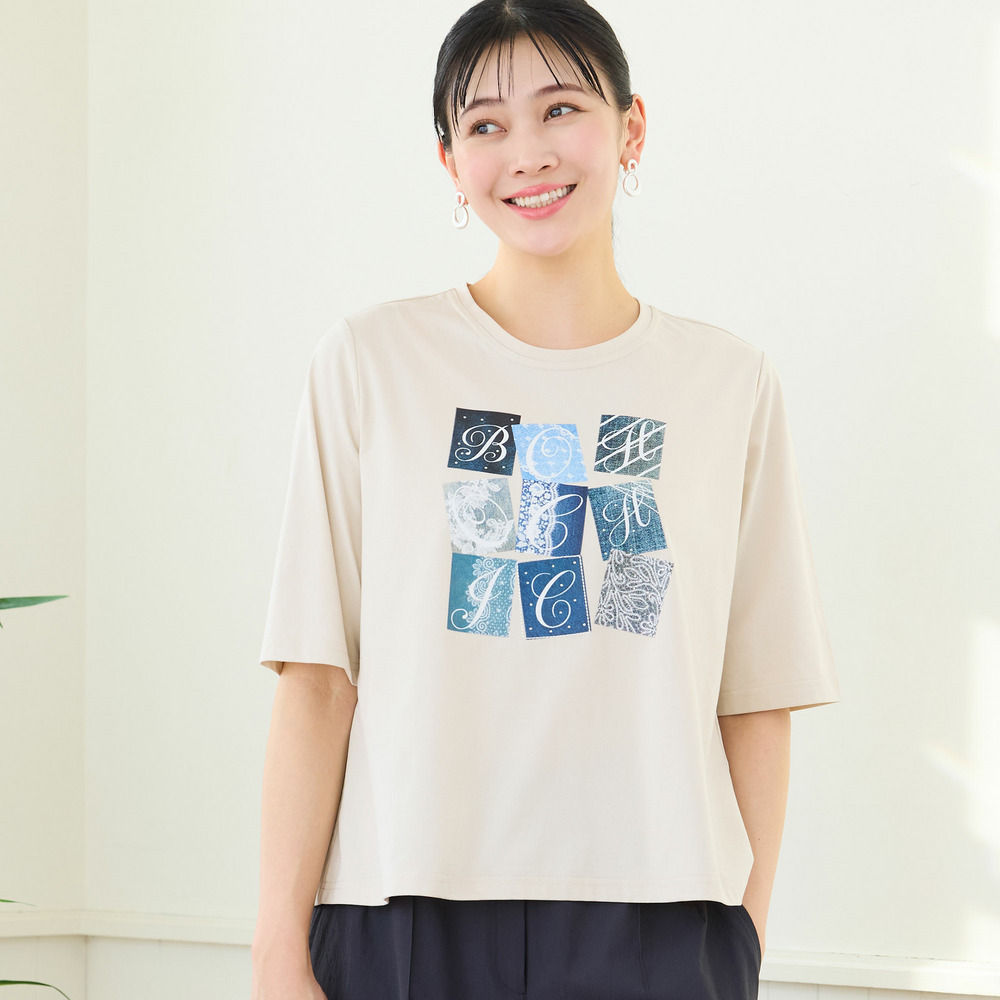 【洗える・L～4Lサイズ】BOHO CHIC Tシャツ