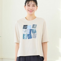 【洗える・L～4Lサイズ】BOHO CHIC Tシャツ