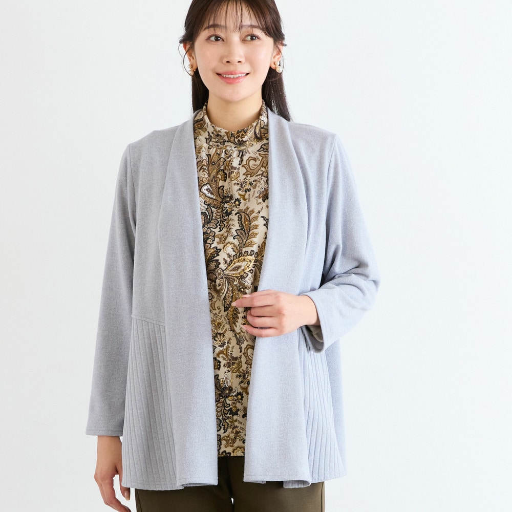 【洗える・アンサンブル可・日本製・L〜4Lサイズ】着流しカーディガン