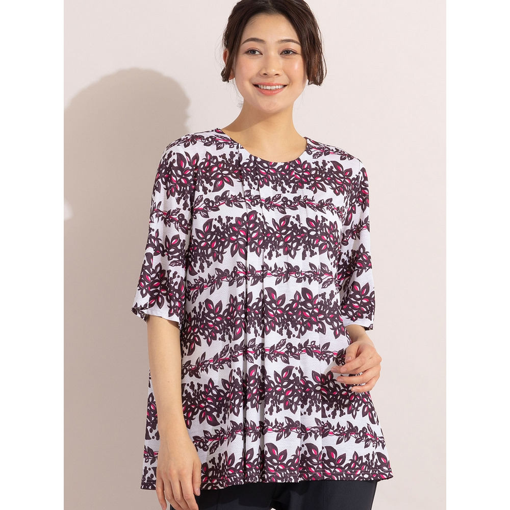 リーフボーダーチュニック / 大きいサイズ ミゼール11