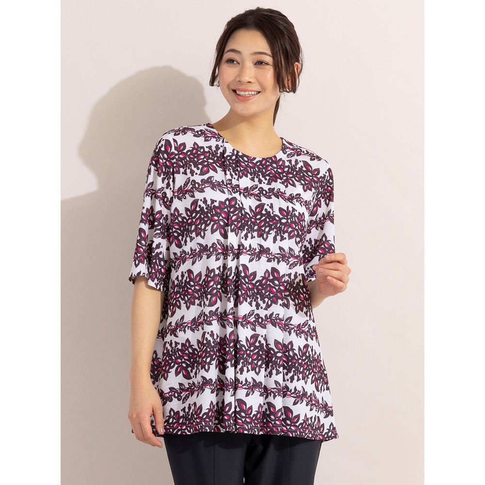 リーフボーダーチュニック / 大きいサイズ ミゼール14