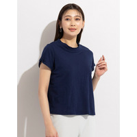 スラブ天竺・スタンドカラーTシャツ