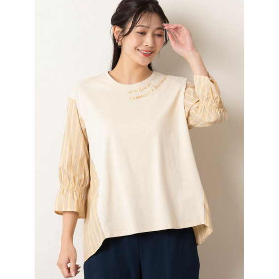 メッセージ刺繍プルオーバー【アリノマ/Alinoma】 メッセージ刺繍プルオーバー【アリノマ/Alinoma】
