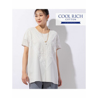 COOL RICH COTTON レースつきワイドプルオーバー