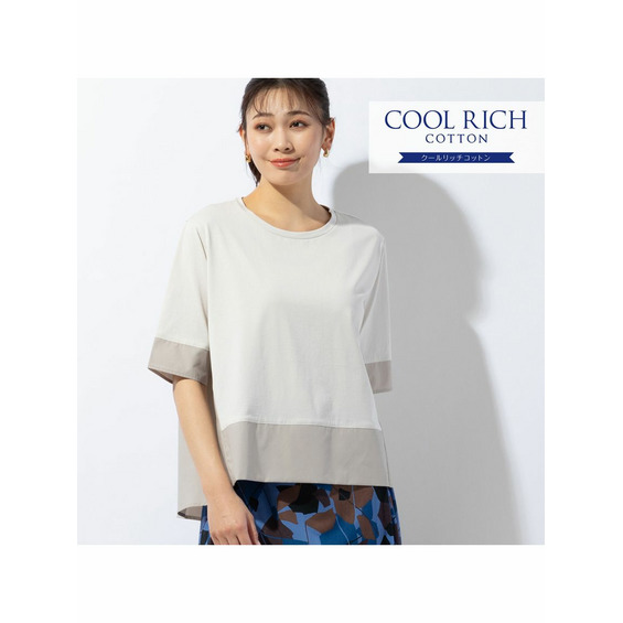 COOL RICH COTTON バイカラーTシャツ【アリノマ/Alinoma】 COOL RICH COTTON バイカラーTシャツ【アリノマ/Alinoma】