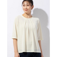 鹿の子ニット タックTシャツ