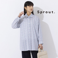 【Sprout.】トルコ製素材　小花プリントブラウス