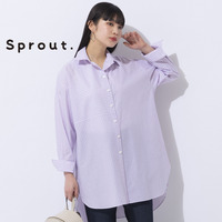 【Sprout.】トルコ製素材　あきはストライプブラウス