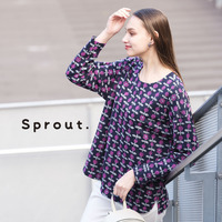【Sprout.】綿100％カットジャカード　プルオーバーTシャツ