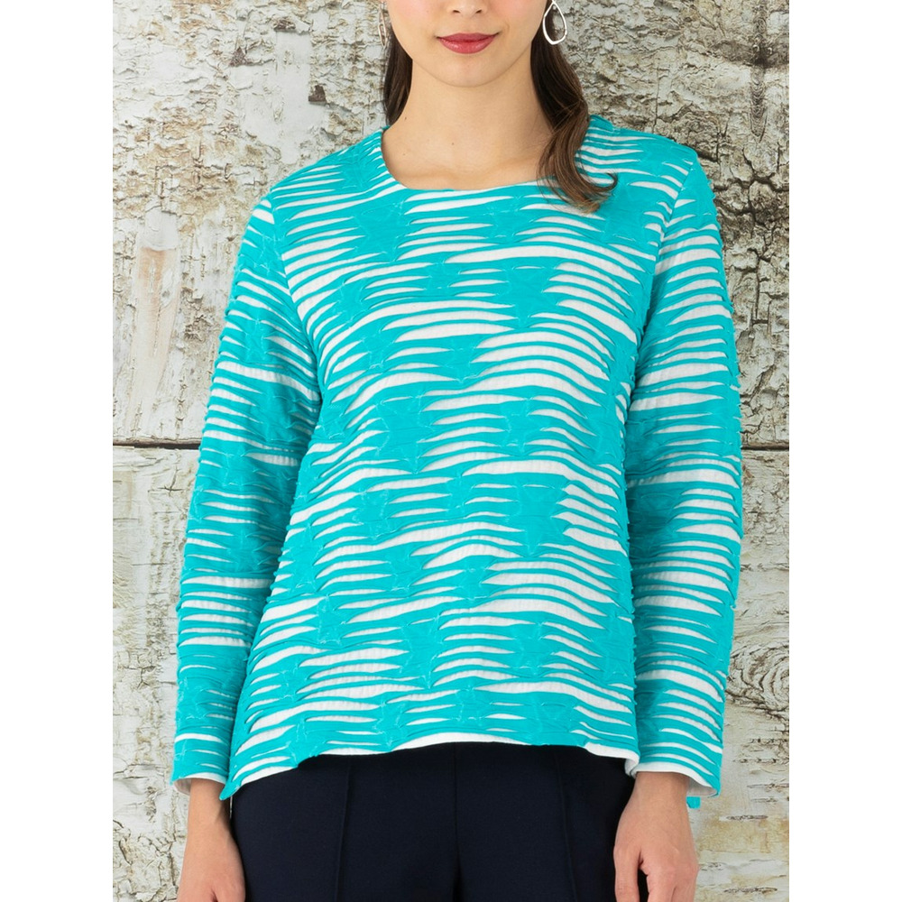 タックジャカード ボーダースターTシャツ1