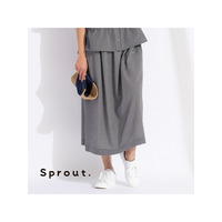 【Sprout.】シャドーチェック　オールゴムスカート[セットアップ可]