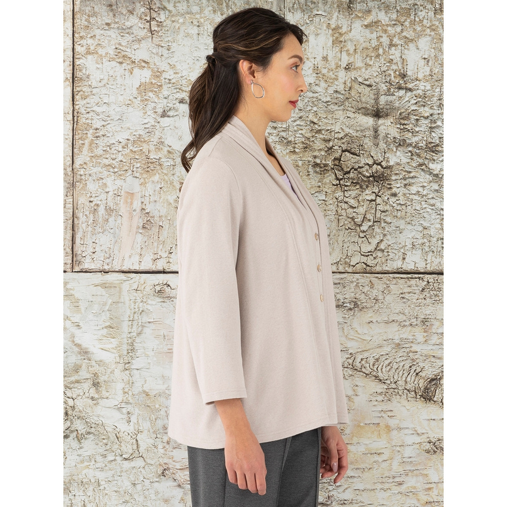 二枚重ね風 着流し風カットソーカーディガン3