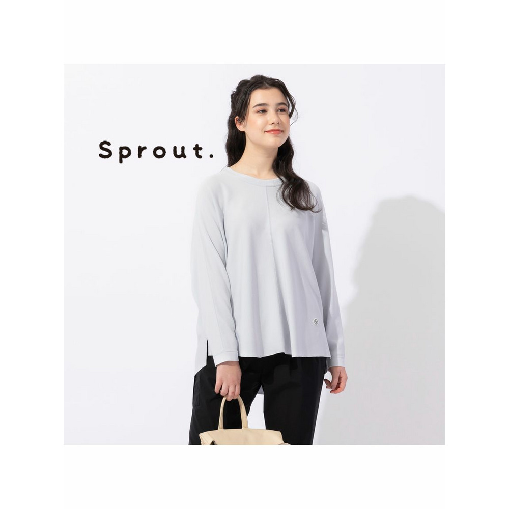 【Sprout.】ドルマンスリーブ　プルオーバーニット グレー 1