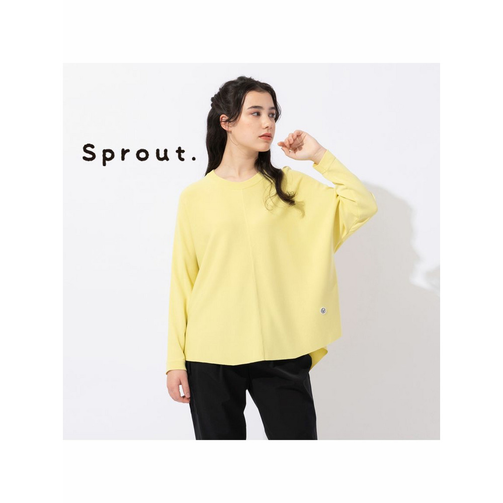 【Sprout.】ドルマンスリーブ　プルオーバーニット イエロー 1