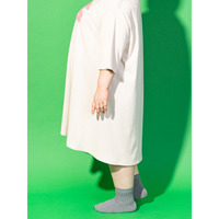 Tシャツワンピ モコモコバブルロゴ 大きいサイズ レディース
