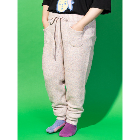 ニットパンツ ハ・ミング 大きいサイズ レディース【アリノマ/Alinoma】 ニットパンツ ハ・ミング 大きいサイズ レディース【アリノマ/Alinoma】