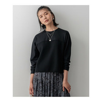 【洗える】ウールミルドジャージー ビスチェライクコンビ カットソー