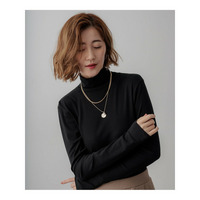 【見上愛さん着用/LEE10月号掲載】レイヤードタートル カットソー