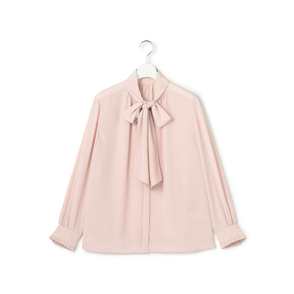 【洗える】ドットドビーデシン ブラウス25