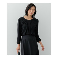【洗える】ドビードットシフォン ブラウス