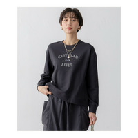 【洗える】コットンテリー ロゴ スウェット