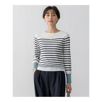 【洗える】シルキーレーヨンワイドリブ ニット