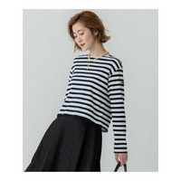 【CanCam４月号掲載/洗える】Armor-lux スムース バックボタン ボーダー カットソー