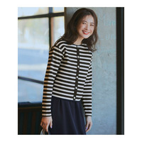 【CanCam４月号掲載/洗える】Armor-lux スムース バックボタン ボーダー カットソー