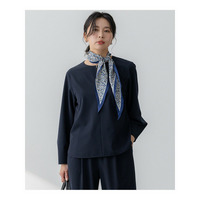 【洗える】2WAYストレッチツイル ブラウス