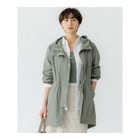 【撥水加工】ナイロン2WAYストレッチ フーデットアウター