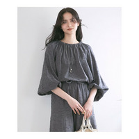 【SLOW/一部店舗限定】コットンジャカード ブラウス