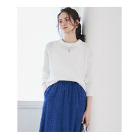 【SLOW/一部店舗限定】リボンヤーン クルーネック ニット