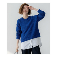 【SLOW/一部店舗限定】リボンヤーン クルーネック ニット