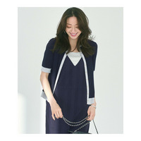 【WEB&一部店舗限定/洗える】レーヨンポリエステルストレッチ 半袖 カーディガン