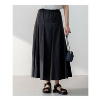 【撥水加工/洗える】ナイロンコットンタフタ フレア スカート