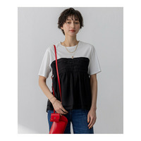 【WEB&一部店舗限定カラーあり】オーガンジービスチェコンビ カットソー