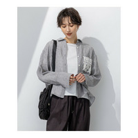 【洗える】LIBECO クロップド シャツ