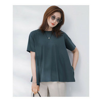 【GLOW6月号掲載/汗じみ防止】スムースデザイン フレア  Tシャツ