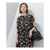 【洗える】Ratti フラワーアートプリント ブラウス