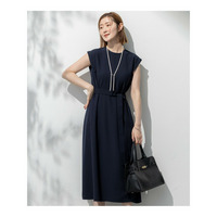 【吸水速乾/UVカット/接触冷感/洗える】ストレッチジョーゼット ワンピース