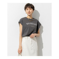 【接触冷感/洗える】BON-PRESAGE ロゴ フレンチスリーブ Tシャツ
