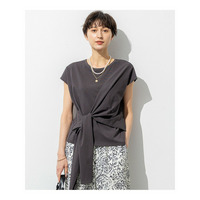 【SLOW/一部店舗限定】ライトツイストコットン サッシュデザイン Tシャツ
