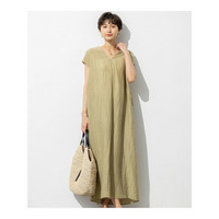 【SLOW/一部店舗限定】ナチュラルピケワッシャー ワンピース