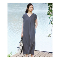 【SLOW/一部店舗限定】ナチュラルピケワッシャー ワンピース