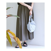 【SLOW/一部店舗限定】UVカット/撥水/接触冷感 ナイロンタスランタフタ スカート