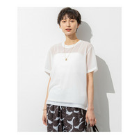 【SLOW/一部店舗限定】シースルートリコット シアー Tシャツ