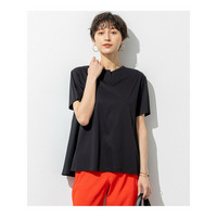 【汗じみ防止/洗える】スムースデザイン バックフレア カットソー