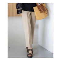 【UVケア/洗える】コンパクトクロス テーパード パンツ